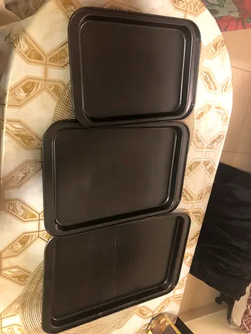 Set of 3 Non-stick Oven Baking Trays (Used)