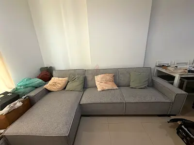 Modern Gray L-Shaped Sectional Sofa