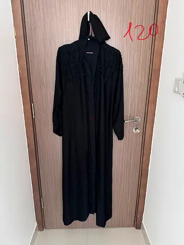 Black Embellished Abaya - excellent Condition, one size