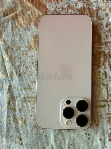 White iPhone 16 Pro Max 1 TB (triple camera) - good condition. Some scratch marks on screen