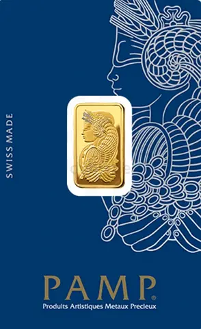 PAMP Suisse 1g Gold Bar - Lady Fortuna (Sealed)(certificate and official receipt available)