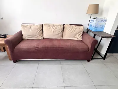 Comfortable 3 Seater Sofa with Contrast Cushions