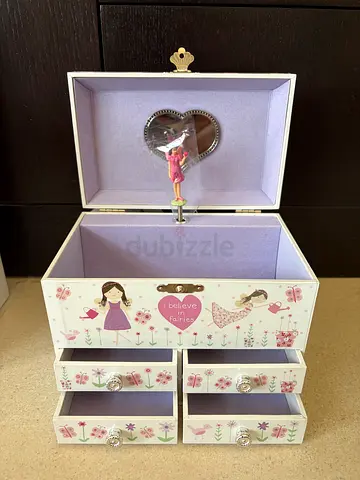 Fairies Large Wooden Musical Jewellery Box BRAND NEW