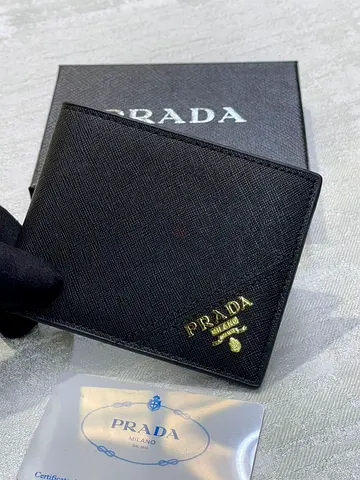 Prada Saffiano leather bifold wallet