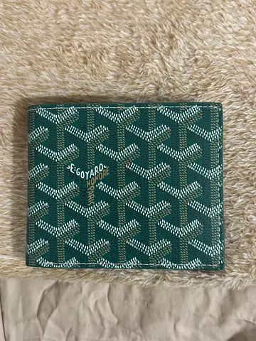 Unisex Green Goyard Wallet