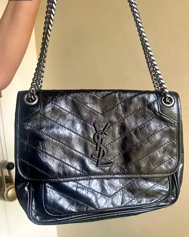 YSL Niki MM Shoulder Bag with Chain Strap