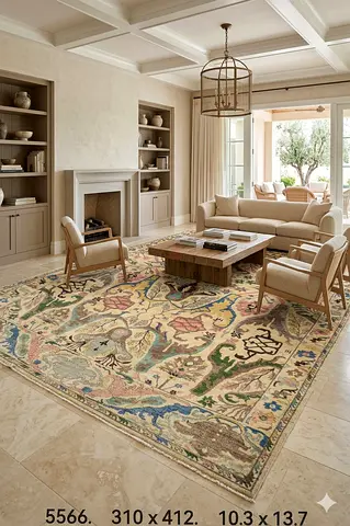 3x4.2m kawros rug Afghan hand knotted carpet high Quality rug thinner knots living room rug