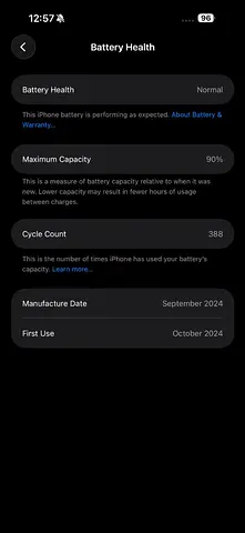 iPhone with 90% Battery Health — Lightly Used Fixed price🙏🏻🖤