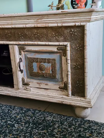Distressed wood, Elegant TV Cabinet for sale