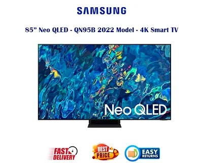 Samsung 85 Inch 4K Smart TV UAE - Neo QLED QN95B 2022 Model - 120Hz Gaming TV - FREE DELIVERY