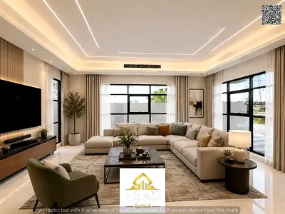 5-bedroom villa + roof + large setback, exceptional location, custom-built, ready with electricity,