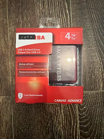 Toshiba Canvio Advance 4TB USB 3.0 External Hard Drive (Sealed Box)