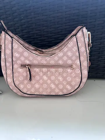 Guess Light pink patterned shoulder bag, gently used