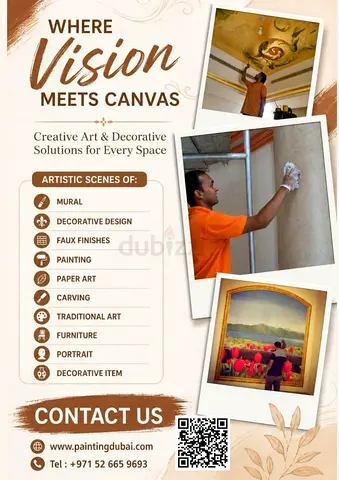 Decorative Wall Art  Mural Services Flyer (Creative Art Services)