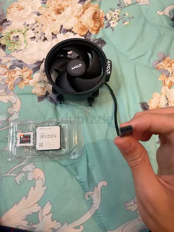 AMD ryzen 5 4500 6 core processor UNUSED WITH FAN check description