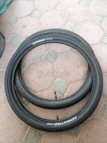 Pair of Kenda Bicycle Tyres w/ inner tube - 20 X 2.1 (used)