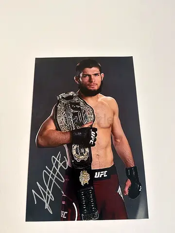 Signed Khabib Nurmagomedov photo