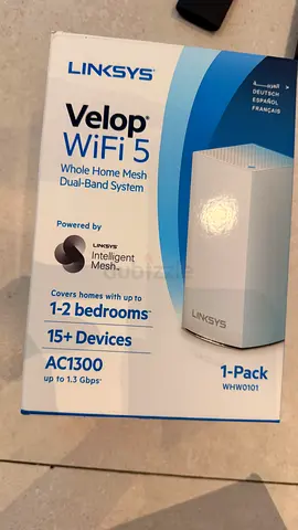 Linksys Velop WiFi 5 AC1300 Mesh Router - 1 Pack (WHW0101) - Sealed Box