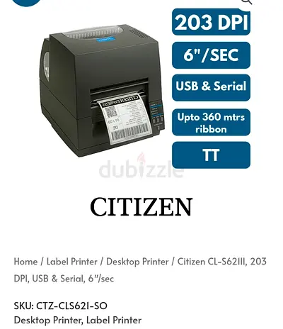 Citizen Tag Printer On Sale