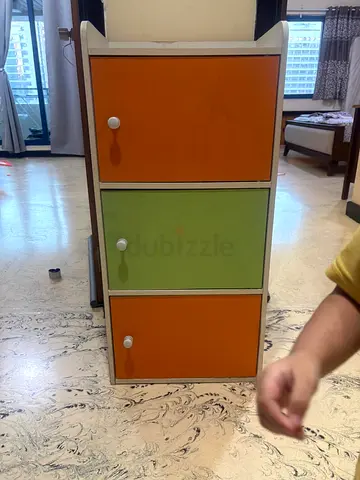 Small 3-Drawer Kids Dresser - Orange  Green