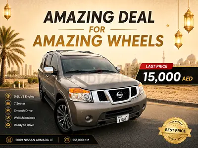 2009 Nissan Armada LE – New Tires + AED 8k Service – Ready to Drive!
