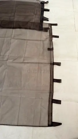 Organza/ chiffon Curtains x2 Brown