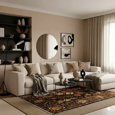 2.5 x 3 Floral Pattern black Afghan wool handmade Carpet living room bedroom kitchen kids room rug