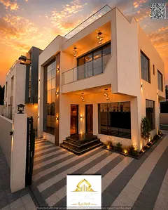 5-bedroom villa + roof + large setback, exceptional location, custom-built, ready with electricity,