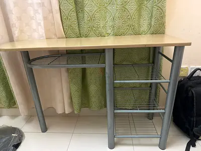 Kitchen table/ Compact Study/Computer Desk with Built-in Shelves