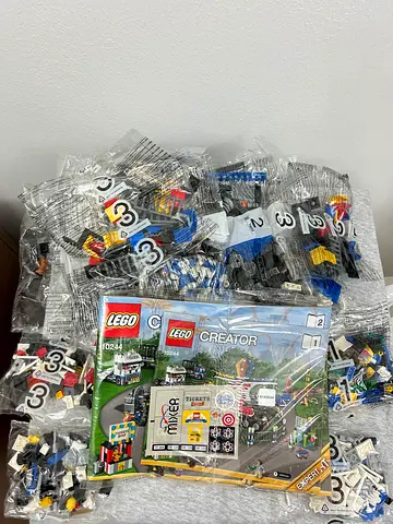Retired LEGO 10244 Fairground Mixer. Sealed bags with instructions booklet