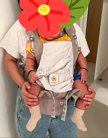 Ergonomic Baby Carrier with Waist Pack - Light Grey