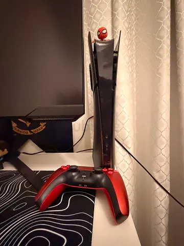 PS5 Slim + Volcanic Red Controller