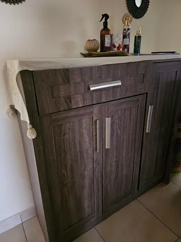 Dark Wood Sideboard / Storage Cabinet - Good Condition