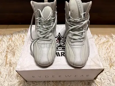 Light grey Ryderwear high-top trainers, gently used, size not specified