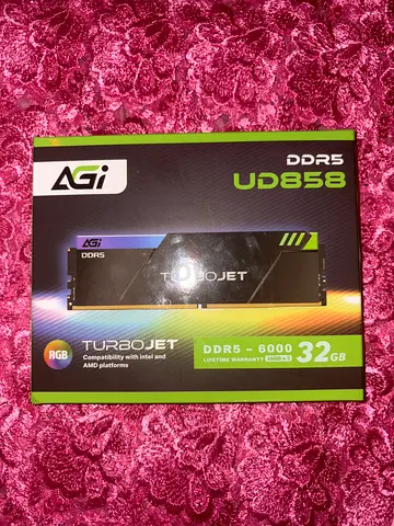 AGI Turbojet UD858 32GB DDR5 6000 MHz CL30 RGB RAM