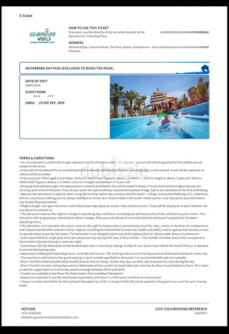 تذاكر Atlantis  - Aquaventure World