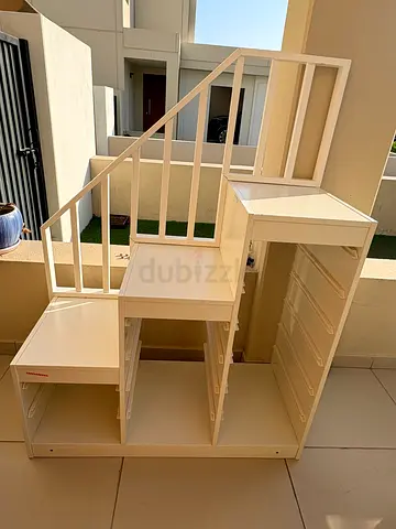 Ikea trofast toy storage with a rail customised for it good condition