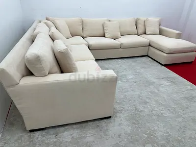 As perfect condition cratebarrel Ushape sofa