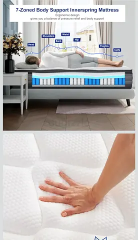 ✨ Premium Molblly King Size Hybrid Mattress – Luxury Comfort | AED 600 ✨