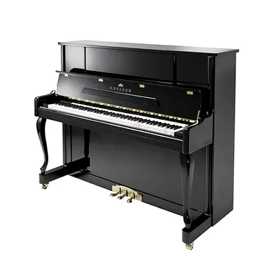 Steiner UP-121E Upright Piano - Black