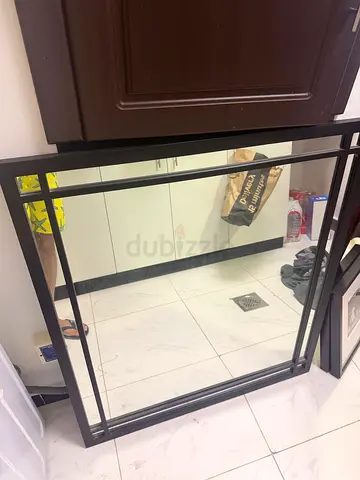90x100cm Black woden frame dresser mirror - modern minimalist