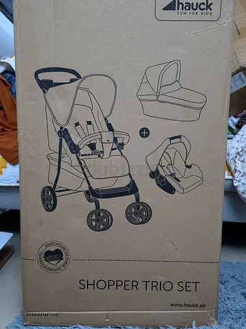 Hauck Shopper Trio Set - 3-in-1 Stroller with Infant Car Seat and Carrycot (Brand New Box)