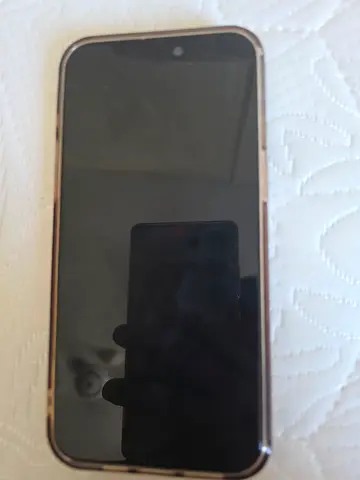 iPhone with protective clear case - used, working