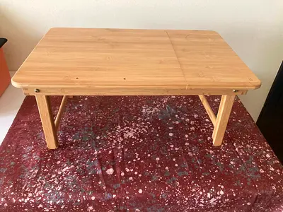Foldable Bamboo Laptop/Breakfast Bed Tray Table - Good Condition