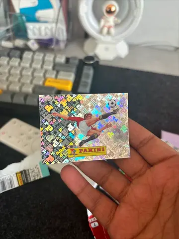 RARE Panini Soccer Sports Trading Card Single Card Holographic Pattern