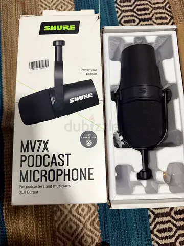 Shure Mv7X, Professional Podcast Microphone, Dynamic Audio Recording, Universal XLr Compatible, Idea