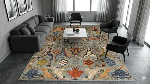 3 x 4.2 kawros afghan hand knotted carpet Modern Traditional Pattern Area Rug living room rug