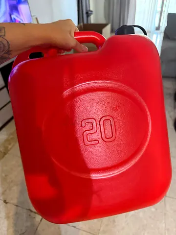 20L Red Plastic Jerry Can