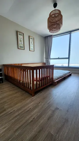 Handmade Solid Wood Family Floor Bed + Kids Extension