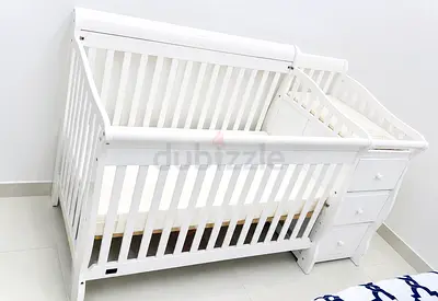 Baby Crib and Changer with mattress